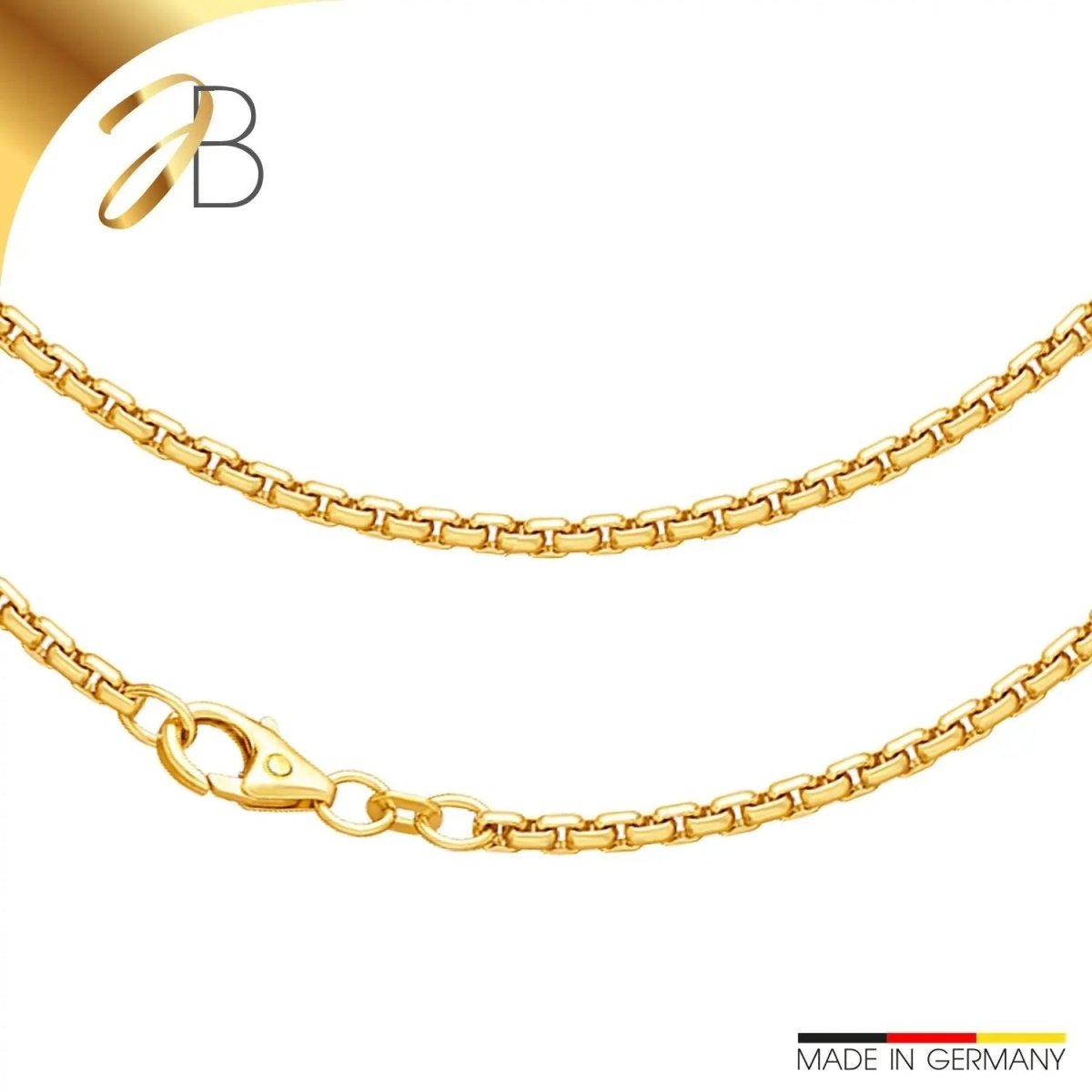 JB Edle Goldkette Veneziakette 585 - 14 K Gold 2,7 mm 45 cm