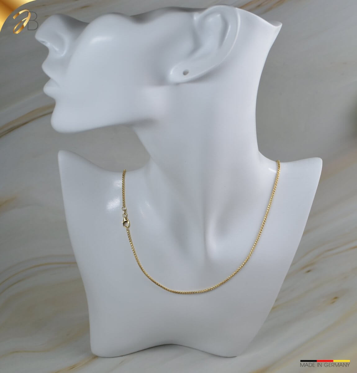JB Edle Goldkette Veneziakette 585 14 Kt Gold 1,5 mm