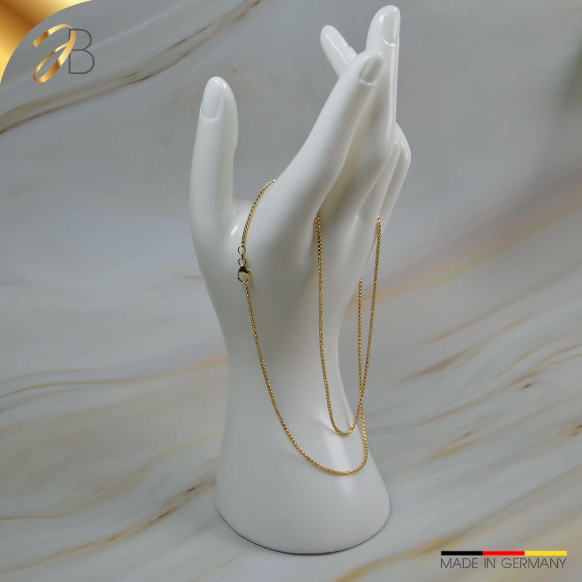JB Edle Goldkette Veneziakette 585 14 Kt Gold 1,5 mm