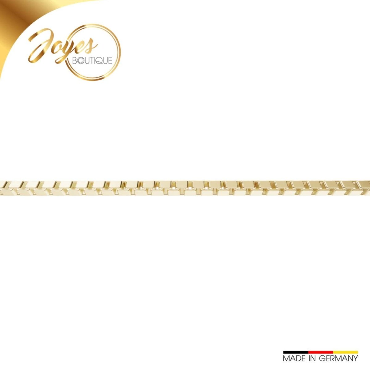 JB Edle Goldkette Veneziakette 585 14K Gold 0,9 mm filigran