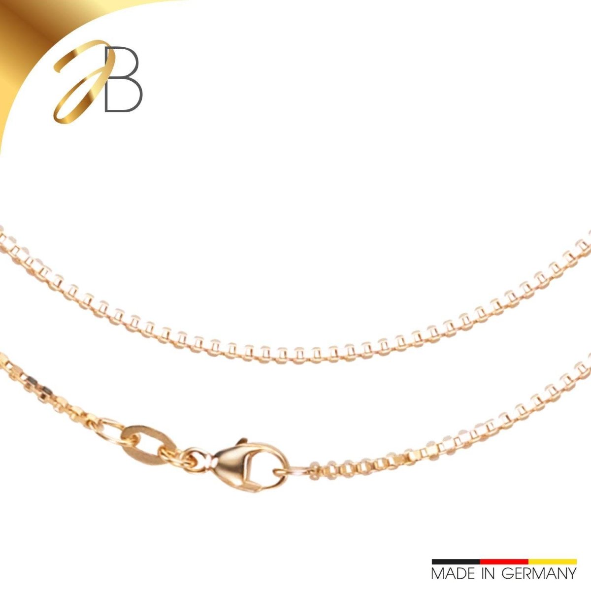 JB Edle Goldkette Veneziakette 750 18 K Gelbgold 1,2 mm