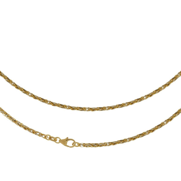 JB Edle Goldkette Zopfkette 585 14 K Bicolor 2,1 mm G W JB Edle Goldkette Zopfkette 585 14 K Bicolor 2,1 mm G W