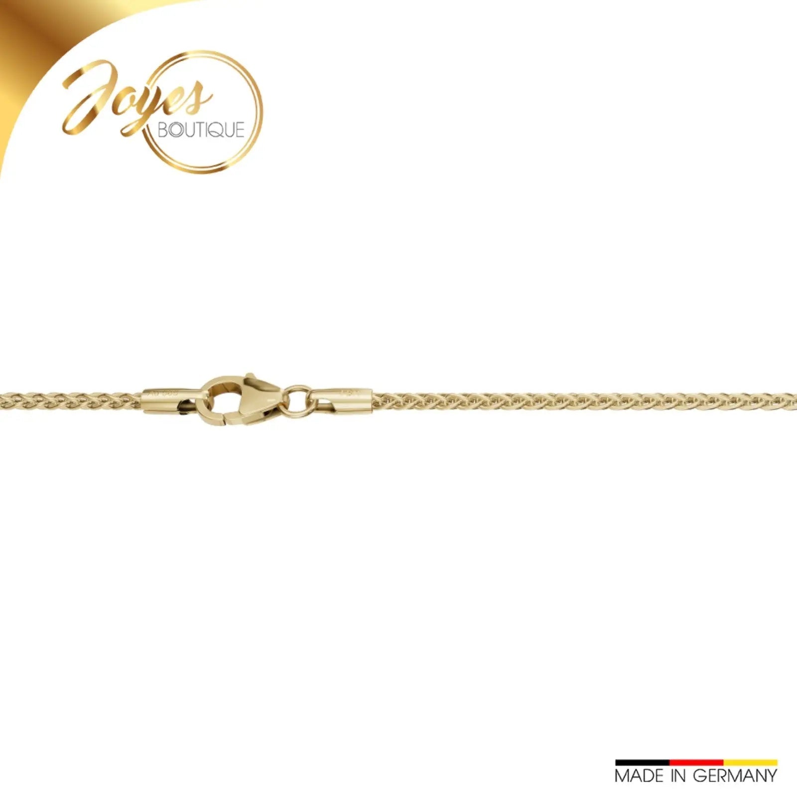 JB Edle Goldkette Zopfkette 585 - 14 K Gold 1,7 mm 40 cm