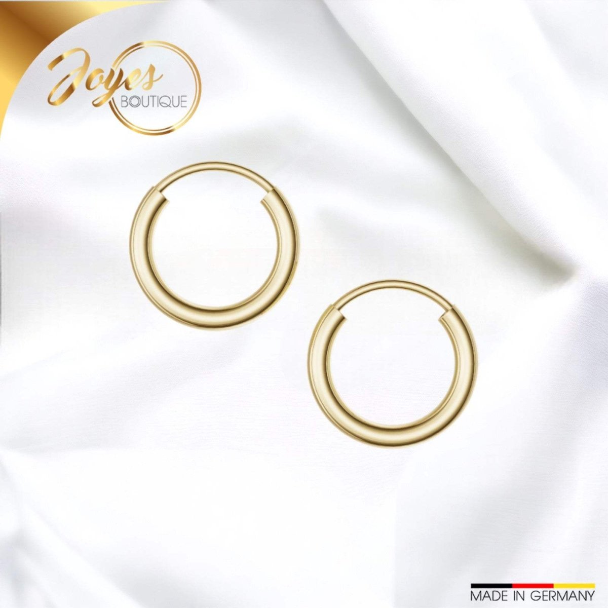 JB Edle Ohrschmuck Creole 333 8 Kt Gold 2 mm Damen