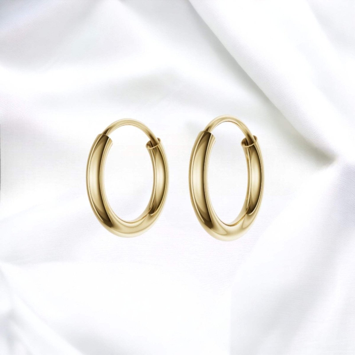 JB Edle Ohrschmuck Creole 333 8 Kt Gold 2 mm Damen