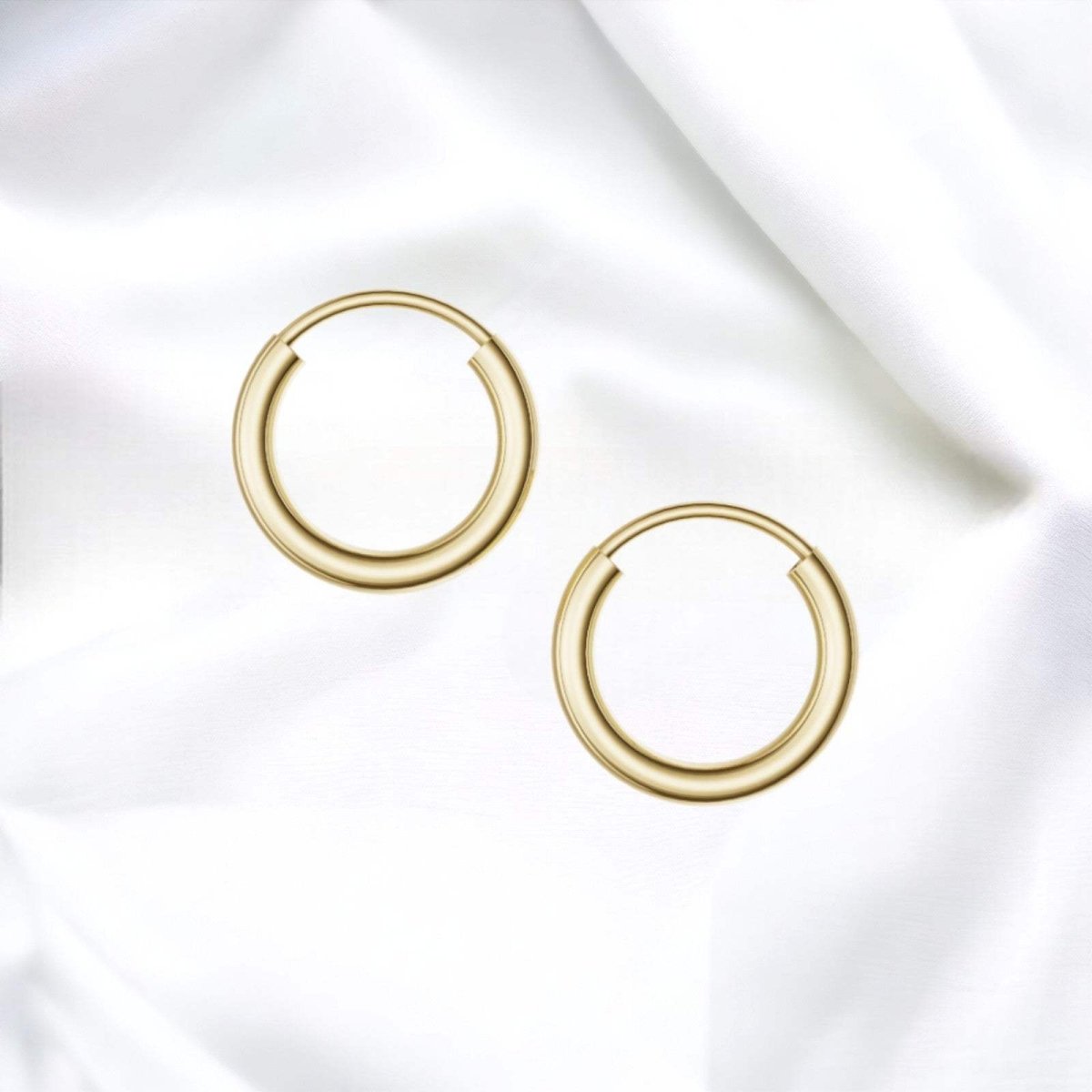 JB Edle Ohrschmuck Creole 333 8 Kt Gold 2 mm Damen