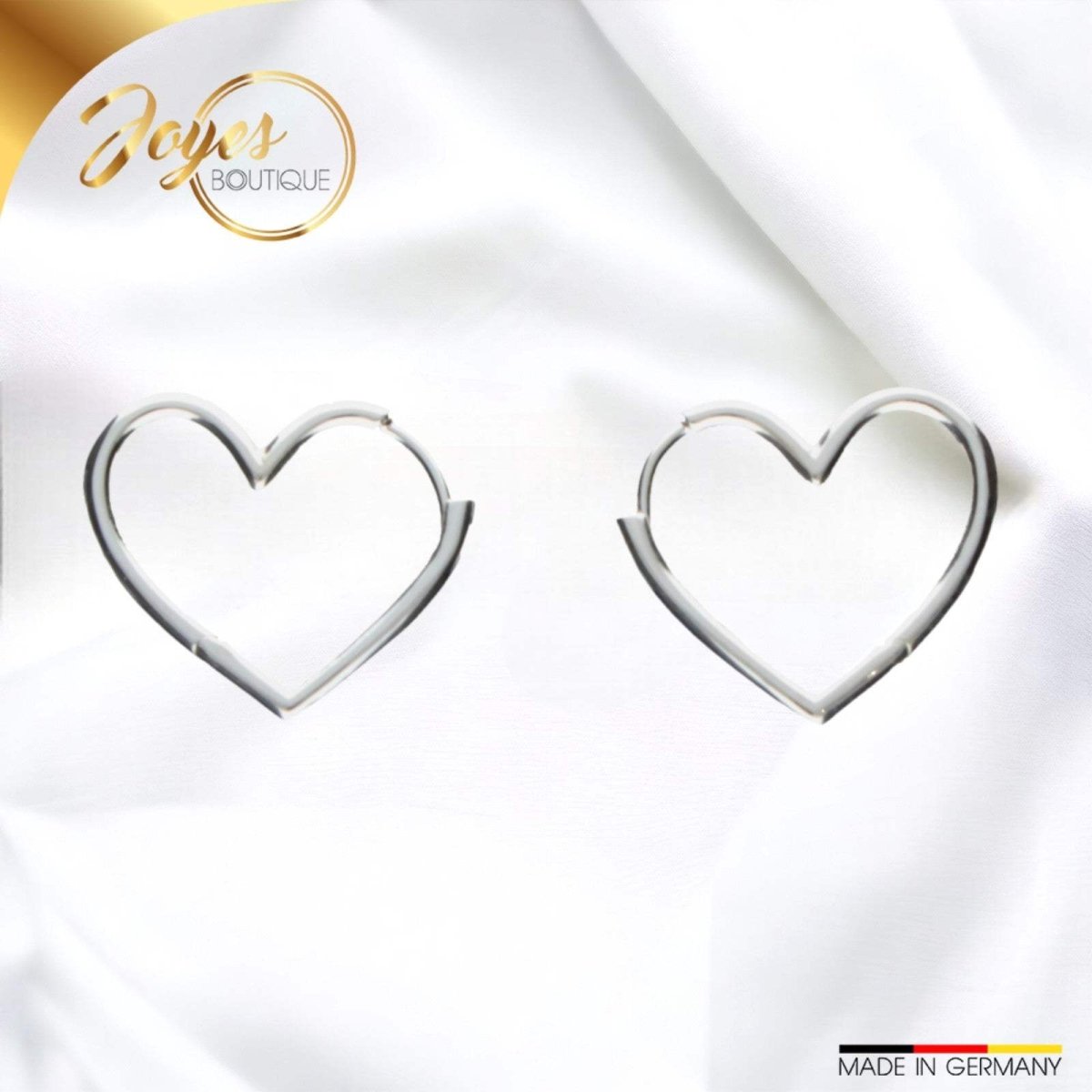 JB Edle Ohrschmuck Creole 925 Silber 15 mm Damen Herren