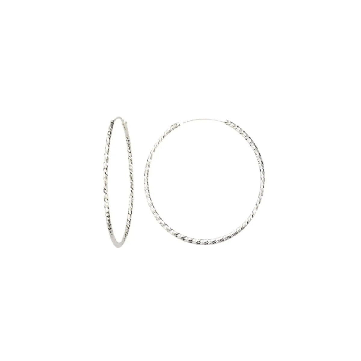 JB Edle Ohrschmuck Creole 925 - Silber 1,8 mm 30,0 mm