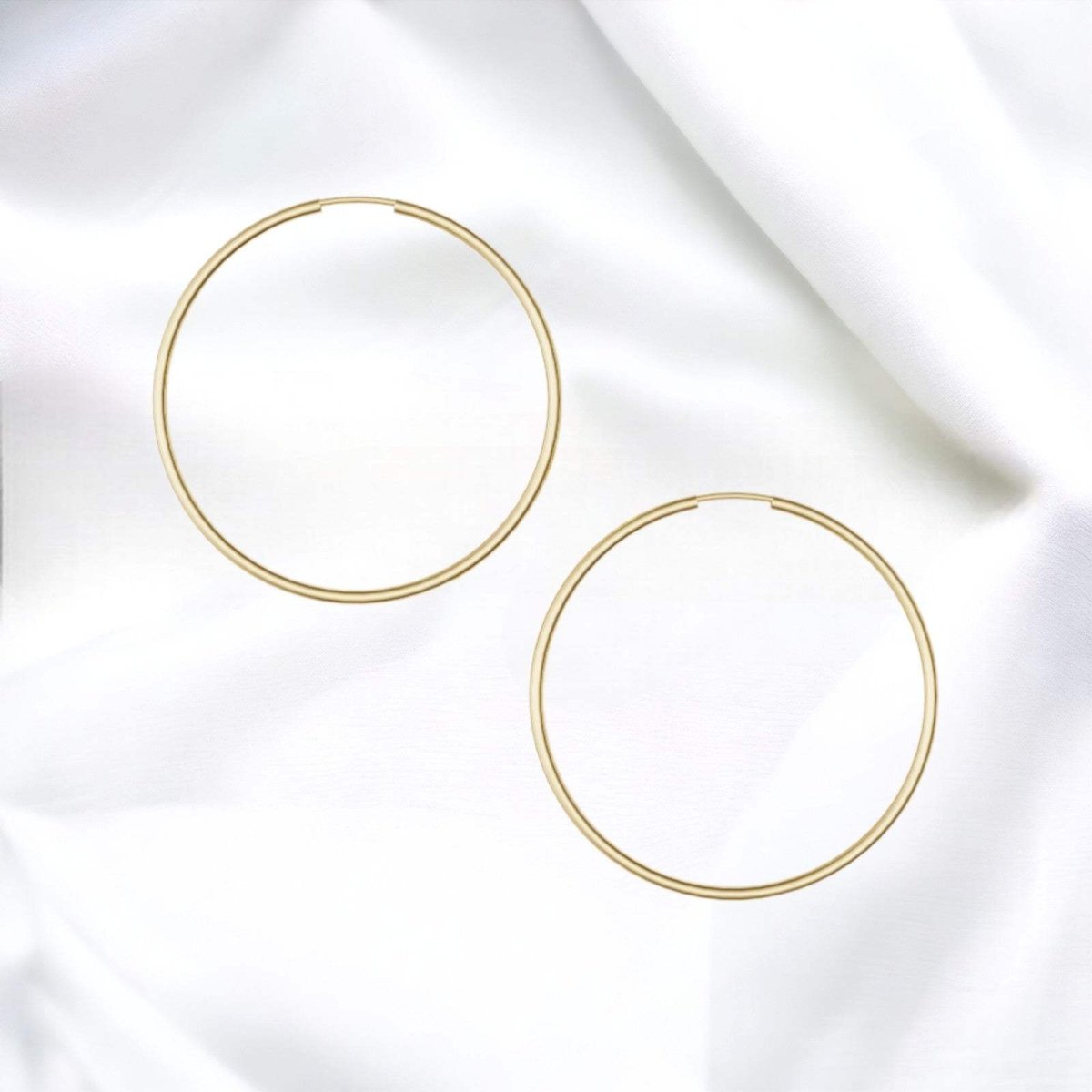 JB Edle Ohrschmuck Creole 925 Silber 2 mm Damen Elegant