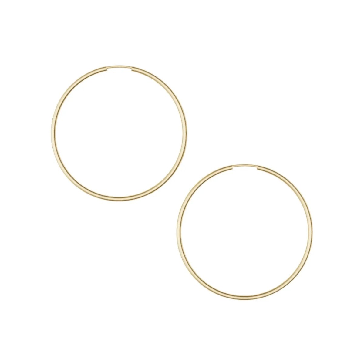 JB Edle Ohrschmuck Creole 925 - Silber 2,0 mm 50,0 mm