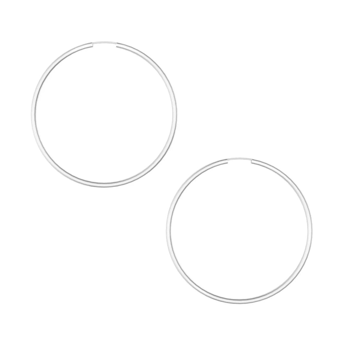 JB Edle Ohrschmuck Creole 925 - Silber 2,5 mm 40,0 mm