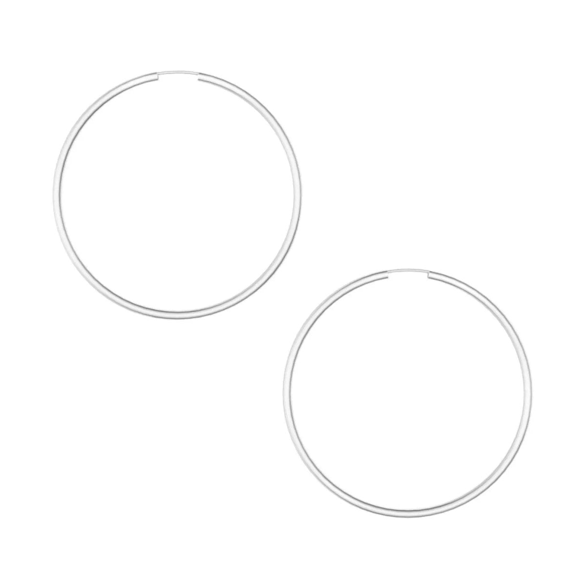 JB Edle Ohrschmuck Creole 925 - Silber 2,5 mm 70,0 mm