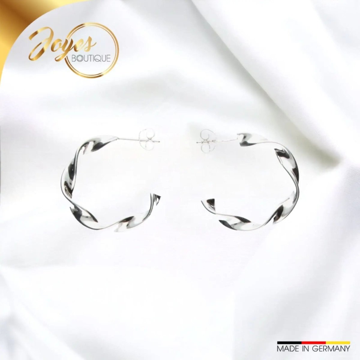 JB Edle Ohrschmuck Creole 925 - Silber 26,0 mm 3,5 g