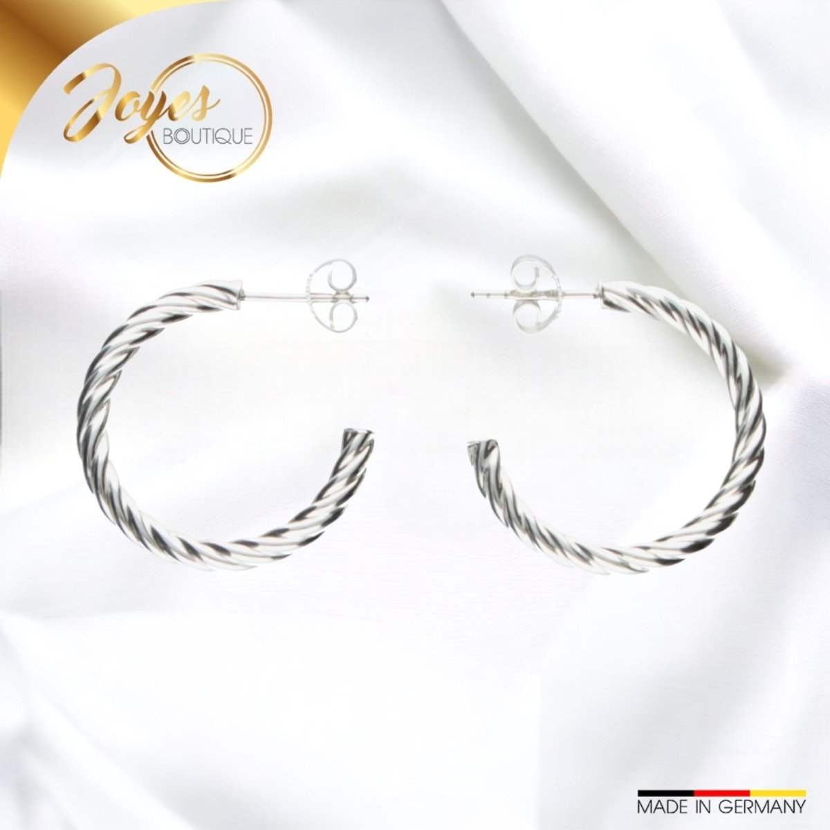 JB Edle Ohrschmuck Creole 925 - Silber 26,0 mm