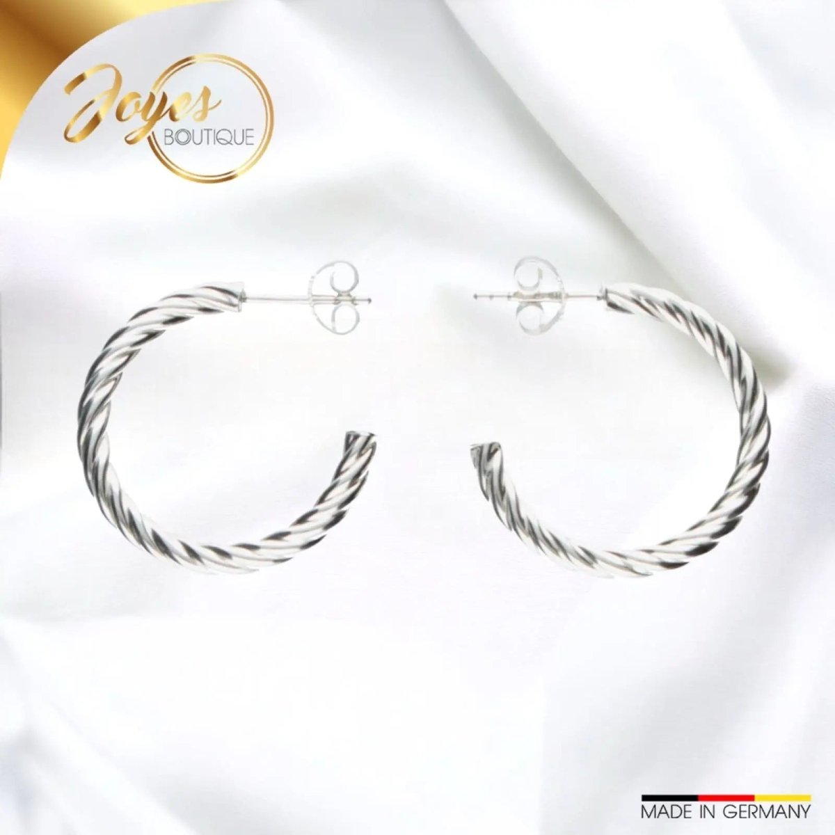 JB Edle Ohrschmuck Creole 925 - Silber 26,0 mm