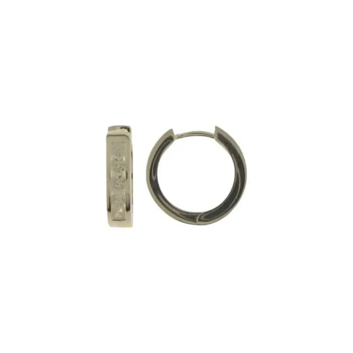 JB Edle Ohrschmuck Creole 925 - Silber 3,7 mm 15,3 mm