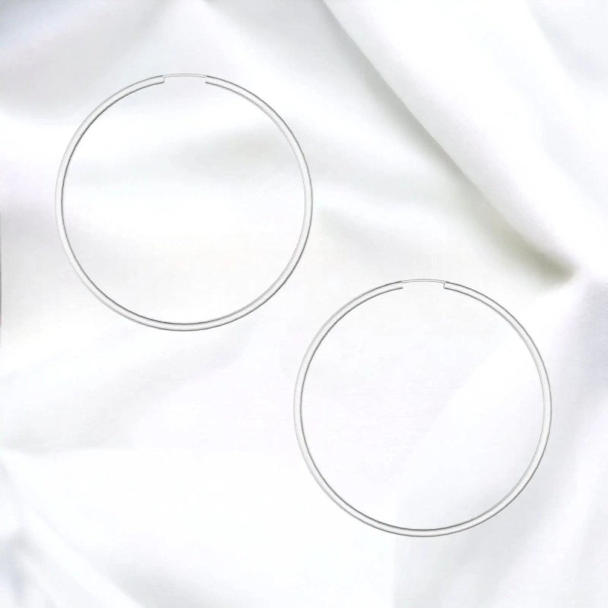 JB Edle Ohrschmuck Creole 925 - Silber 75,0 mm