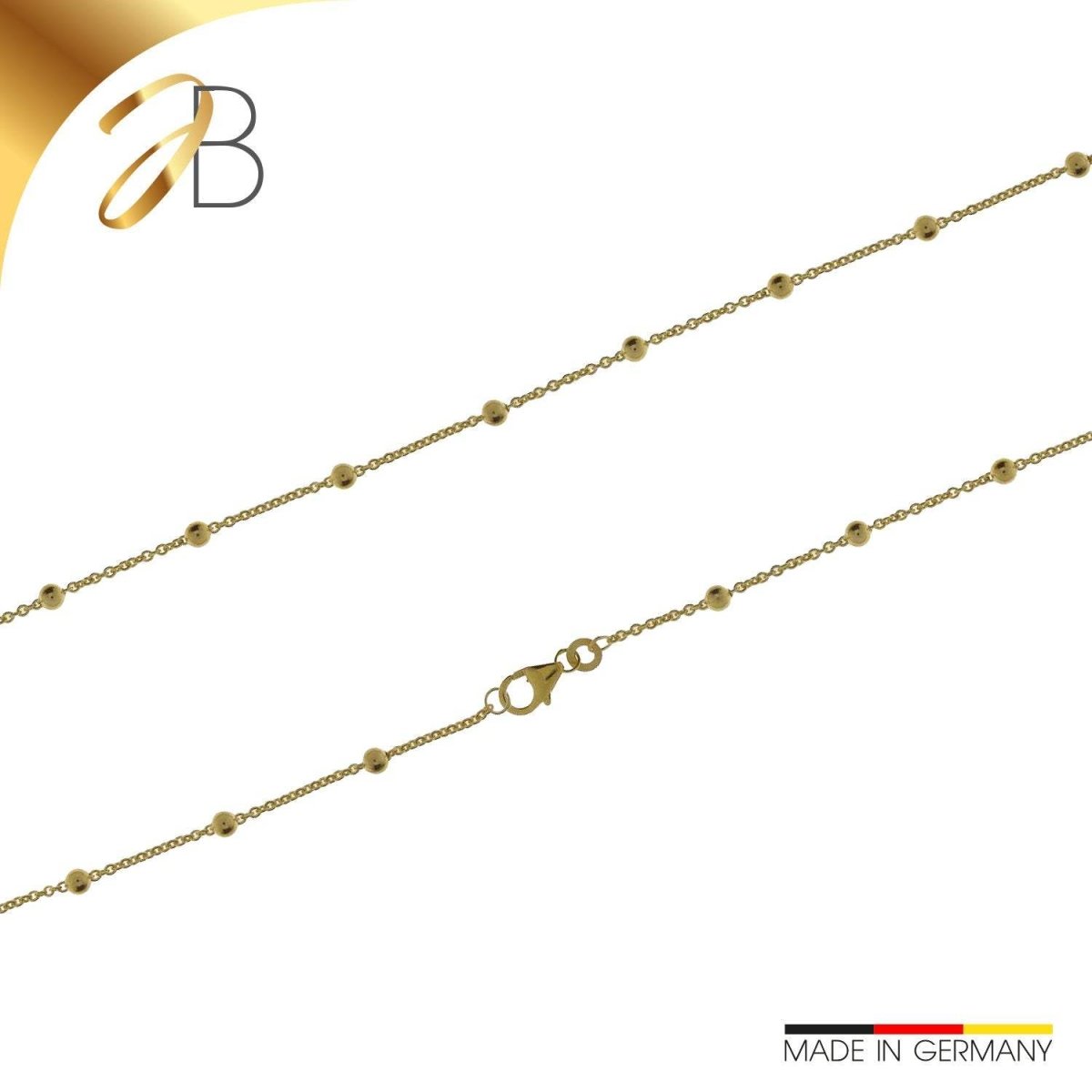 JB Edles Damen Goldarmband Anker Rund 333 8K Gold 1,7 g