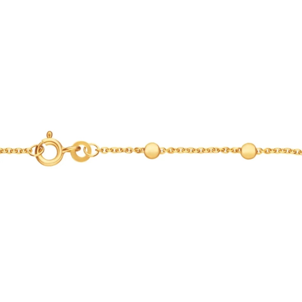 JB Edles Damen Goldarmband Anker rund 585 - 14 Kt 18,5 cm