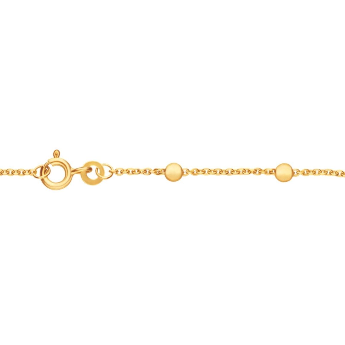 JB Edles Damen Goldarmband Anker Rund 585 14 Kt Gelbgold