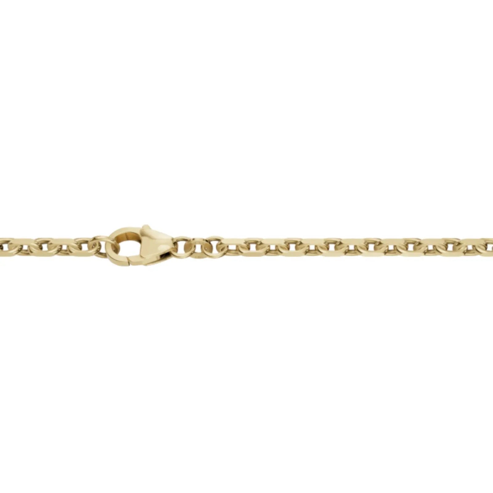 JB Edles Unisex Goldarmband Anker Diamantiert 2,5mm 333 - 8 K 18,7 cm