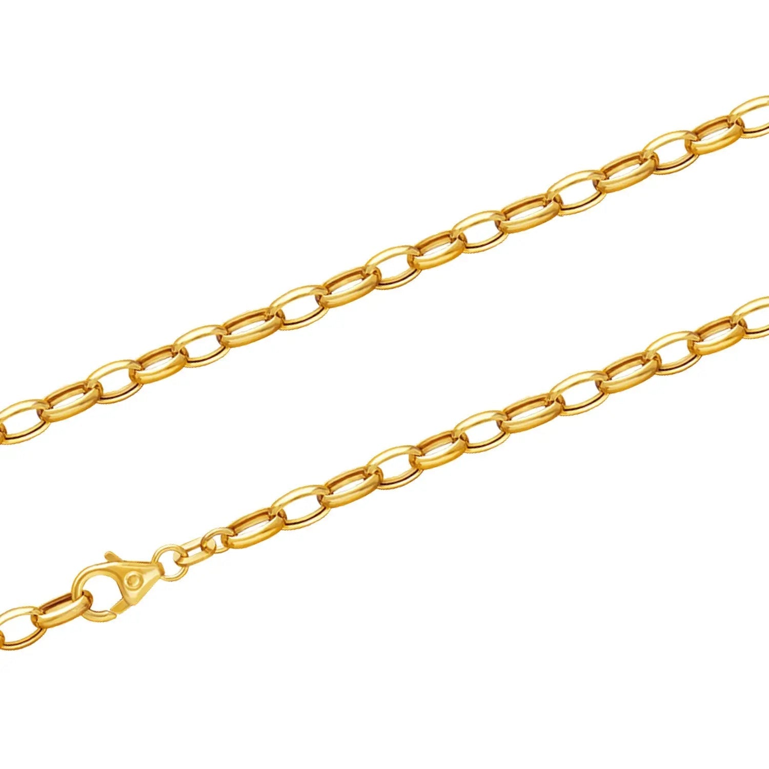 JB Edles Unisex Goldarmband Erbs hohl 4,5 mm 585 - 14 Kt 18 cm