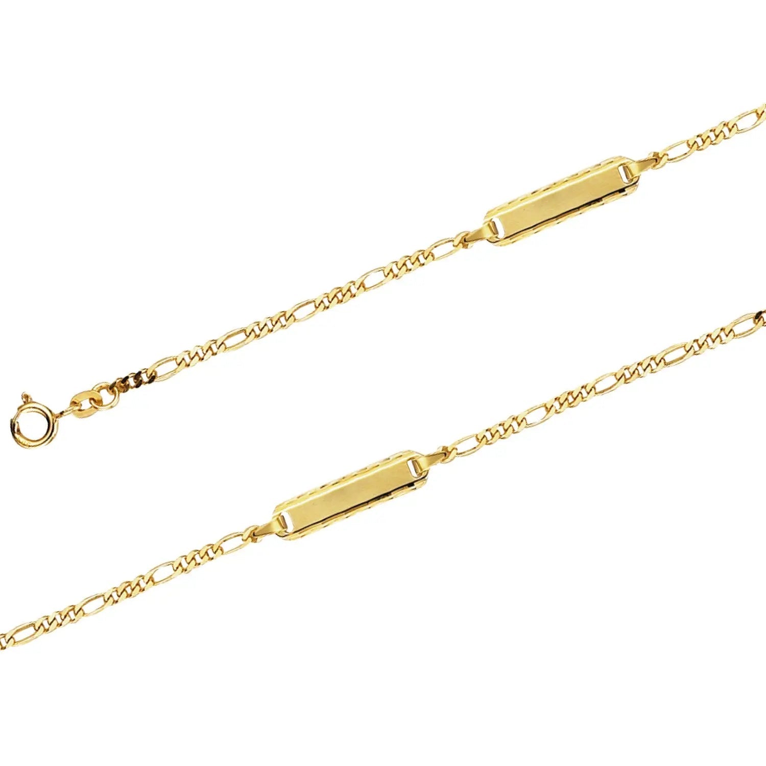 JB Edles Unisex Goldarmband Fantasie Hohl 5,7 mm 333 - 8 K 19 cm