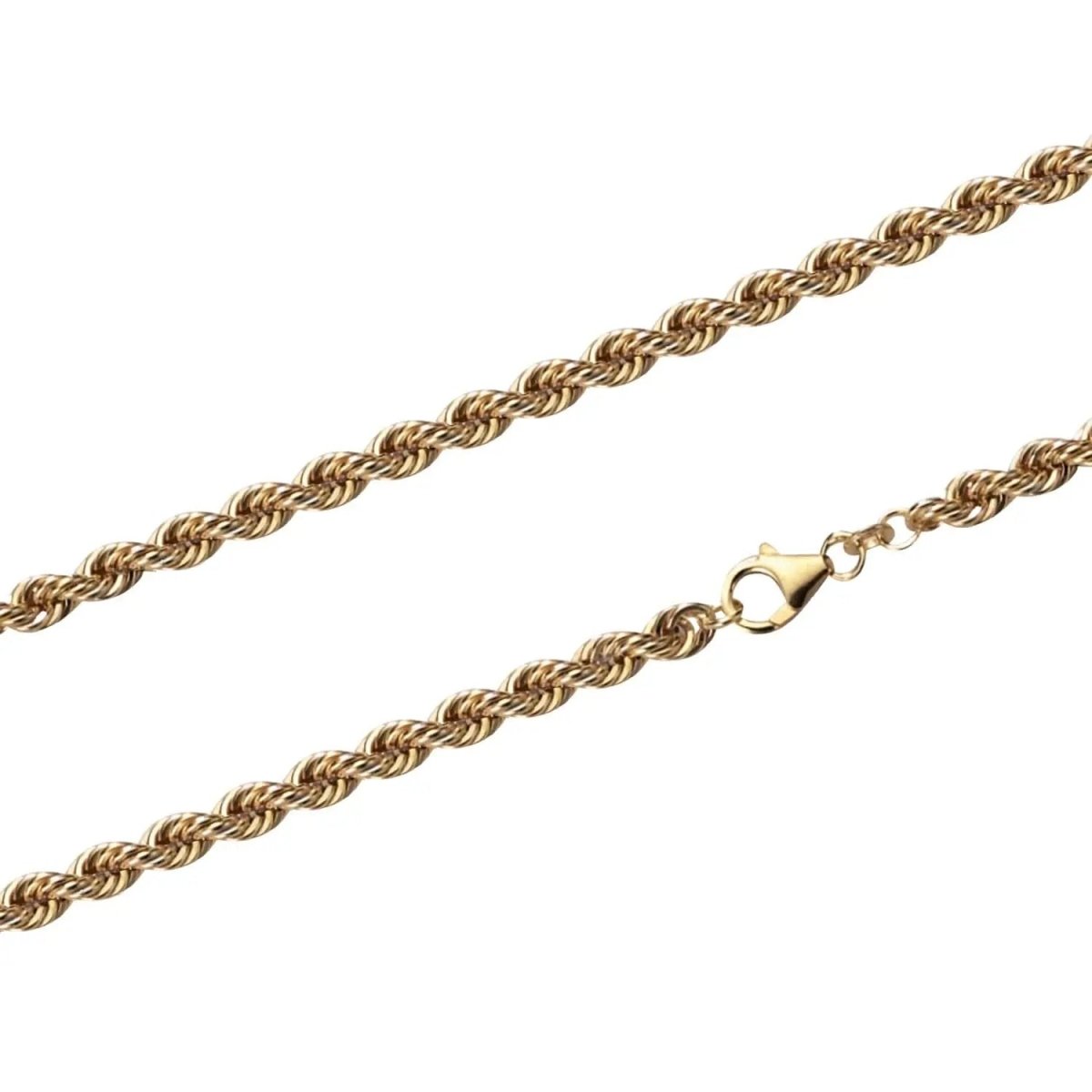 JB Edles Unisex Goldarmband Kordel Hohl 4,4 mm 333 - 8 K Gold 19 cm