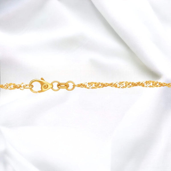 JB Edles Unisex Goldarmband Singapur 2,4 mm 585 14 Kt JB Edles Unisex Goldarmband Singapur 2,4 mm 585 14 Kt