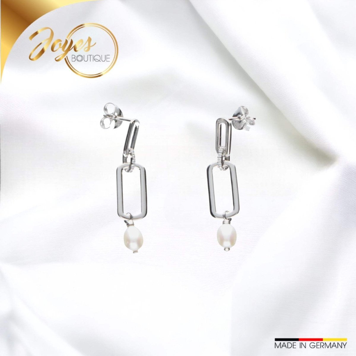 JB Paar Ohrstecker 925 Silber Rhodiniert 3,1 g Eleganz