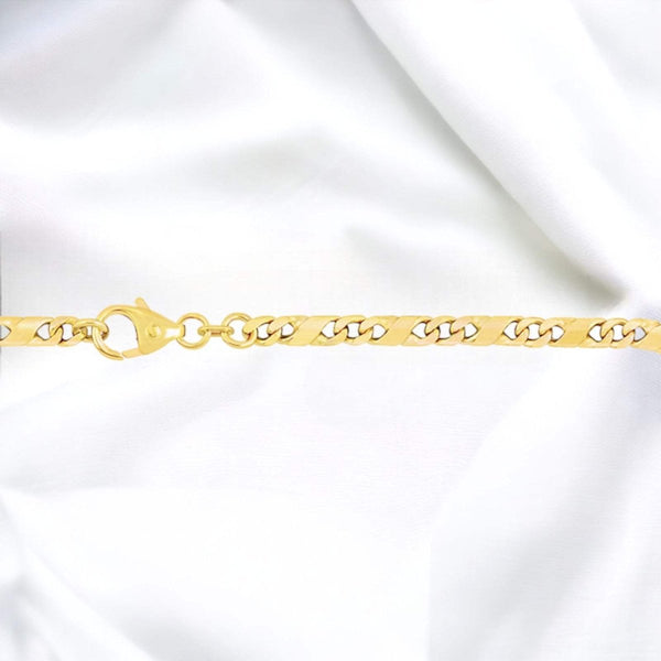 JB Unisex Goldarmband Dollar Kette 3,7 mm 585 14 Kt Gelbgold JB Unisex Goldarmband Dollar Kette 3,7 mm 585 14 Kt Gelbgold