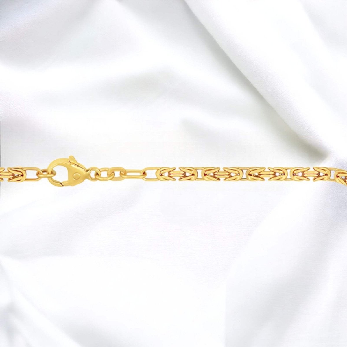 JB Unisex Goldarmband Königskette 2,8 mm 333 8 Karat Gelbgold