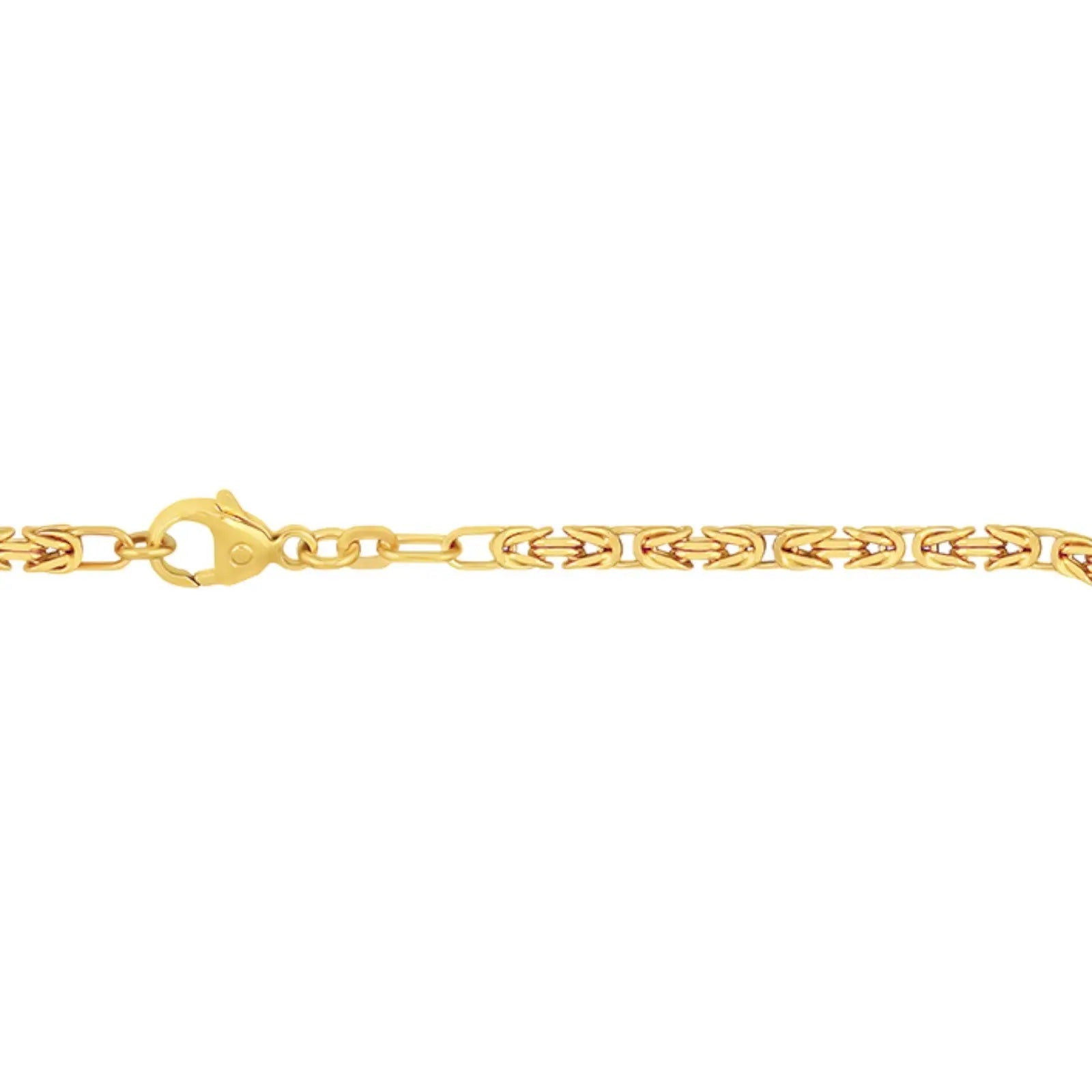 JB Unisex Goldarmband Königskette Kettenbrei 2,8 mm 333 - 8 Kt 18,7 cm