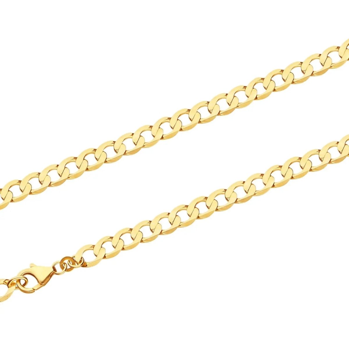 JB Unisex Goldarmband Panzer weit 6,7 mm 333 - 8 Kt 19 cm