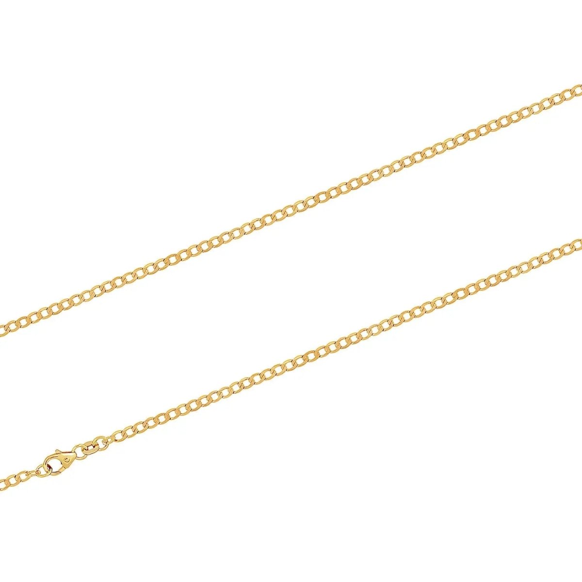 JB Unisex Goldarmband Panzer weit Kettenbreite 2,7 mm 333 - 8 K 19 cm