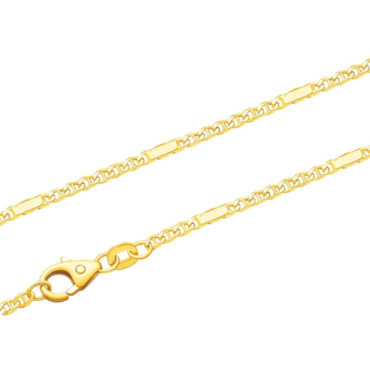 JB Unisex Goldarmband Panzersteg 1,9 mm 333 8 Karat