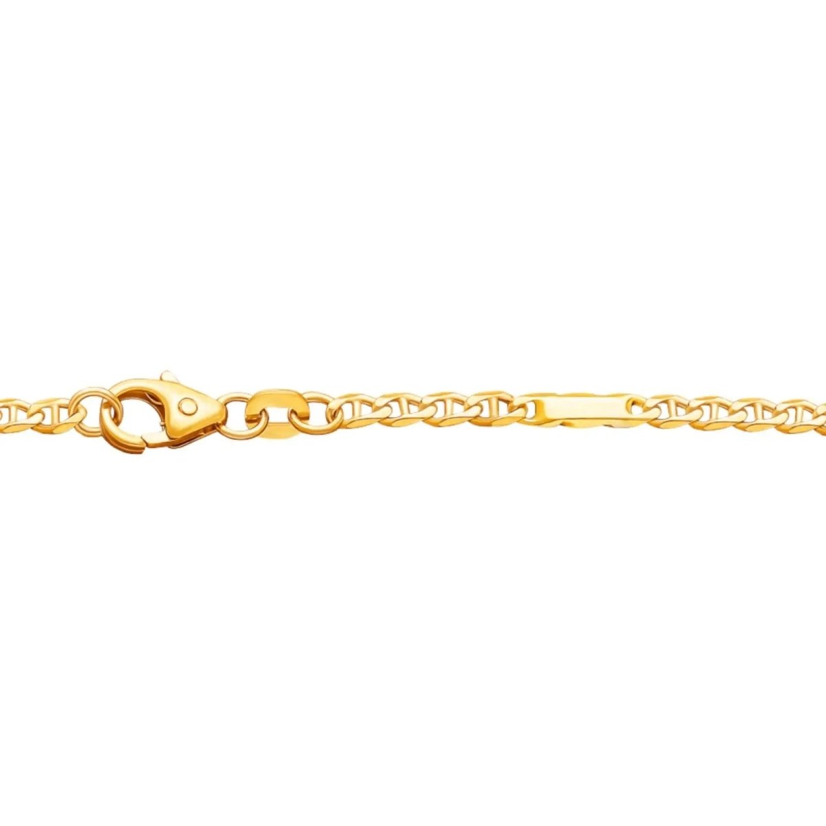 JB Unisex Goldarmband Panzersteg Kettenbreite 2,3 mm 333 - 8 Kt 19 cm