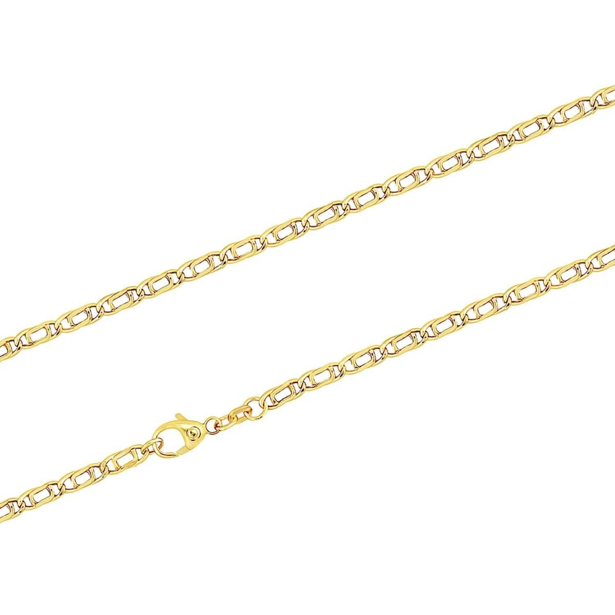 JB Unisex Goldarmband Tigerauge Hohl 3,8mm 333 8K Gold