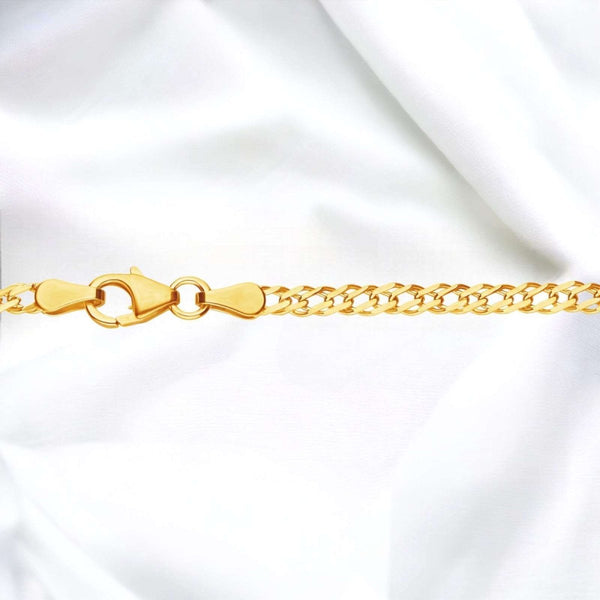 JB Unisex Goldarmband Zwillingspanzer 2,9 mm 585 14 Kt JB Unisex Goldarmband Zwillingspanzer 2,9 mm 585 14 Kt