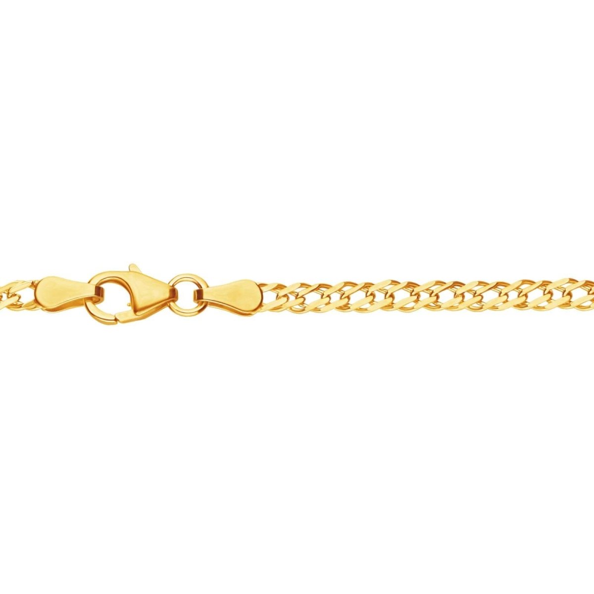 JB Unisex Goldarmband Zwillingspanzer 2,9 mm 585 14 Kt