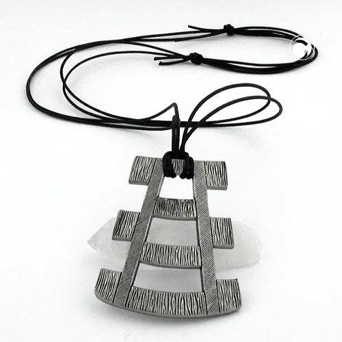 Kette 67x54mm mit Zinn - Anhänger 110cm