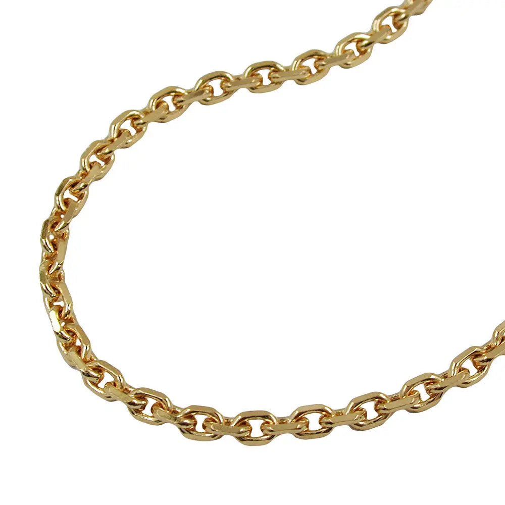 Kette Ankerkette 2,6mm 8fach diamantiert vergoldet AMD