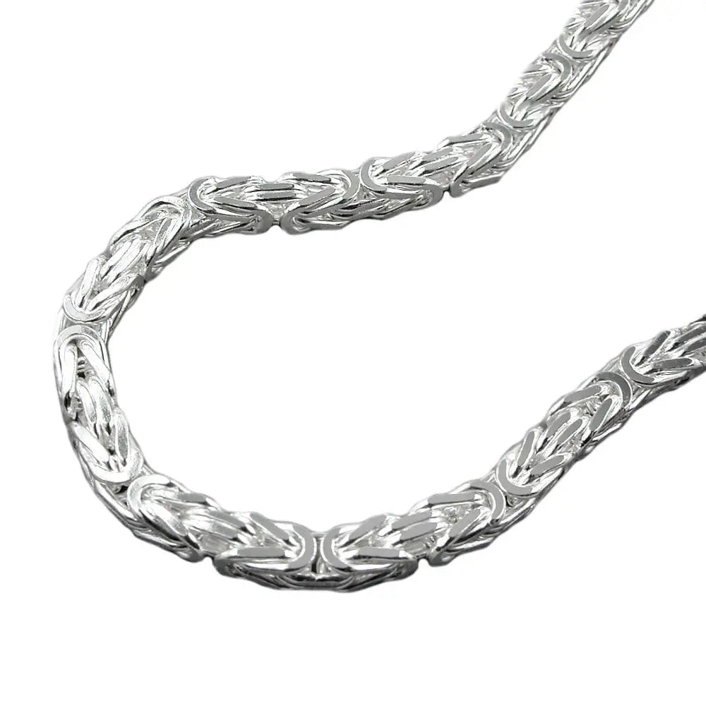 Kette ca.2mm Königskette vierkant glänzend Silber 925