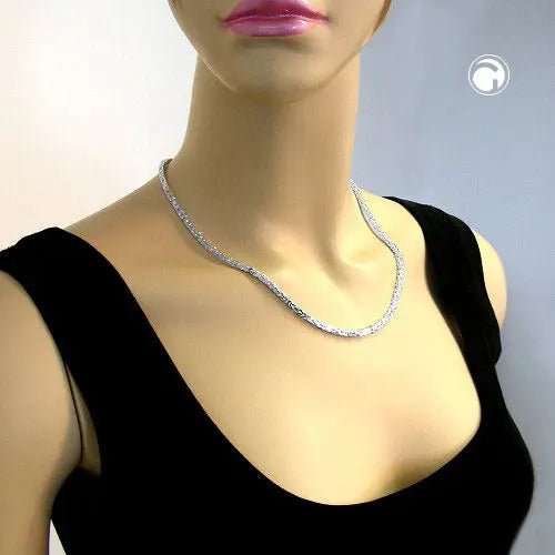Kette ca.2mm Königskette vierkant glänzend Silber 925