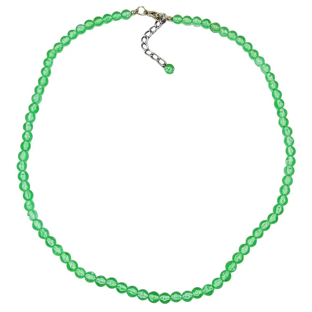Kette, Perle, 6, kiwi - transparent