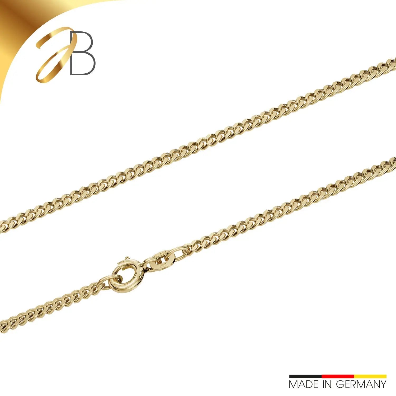 Panzerkette 2,1 mm 585er Gold 91566