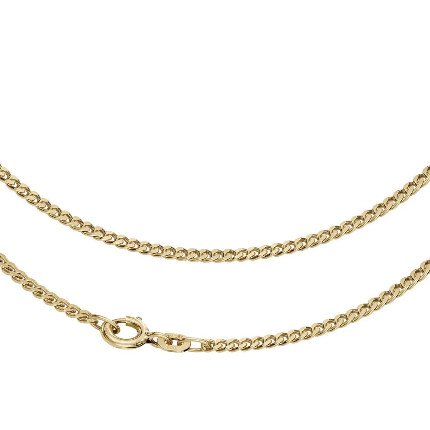 Panzerkette 2,1 mm 585er Gold 91566
