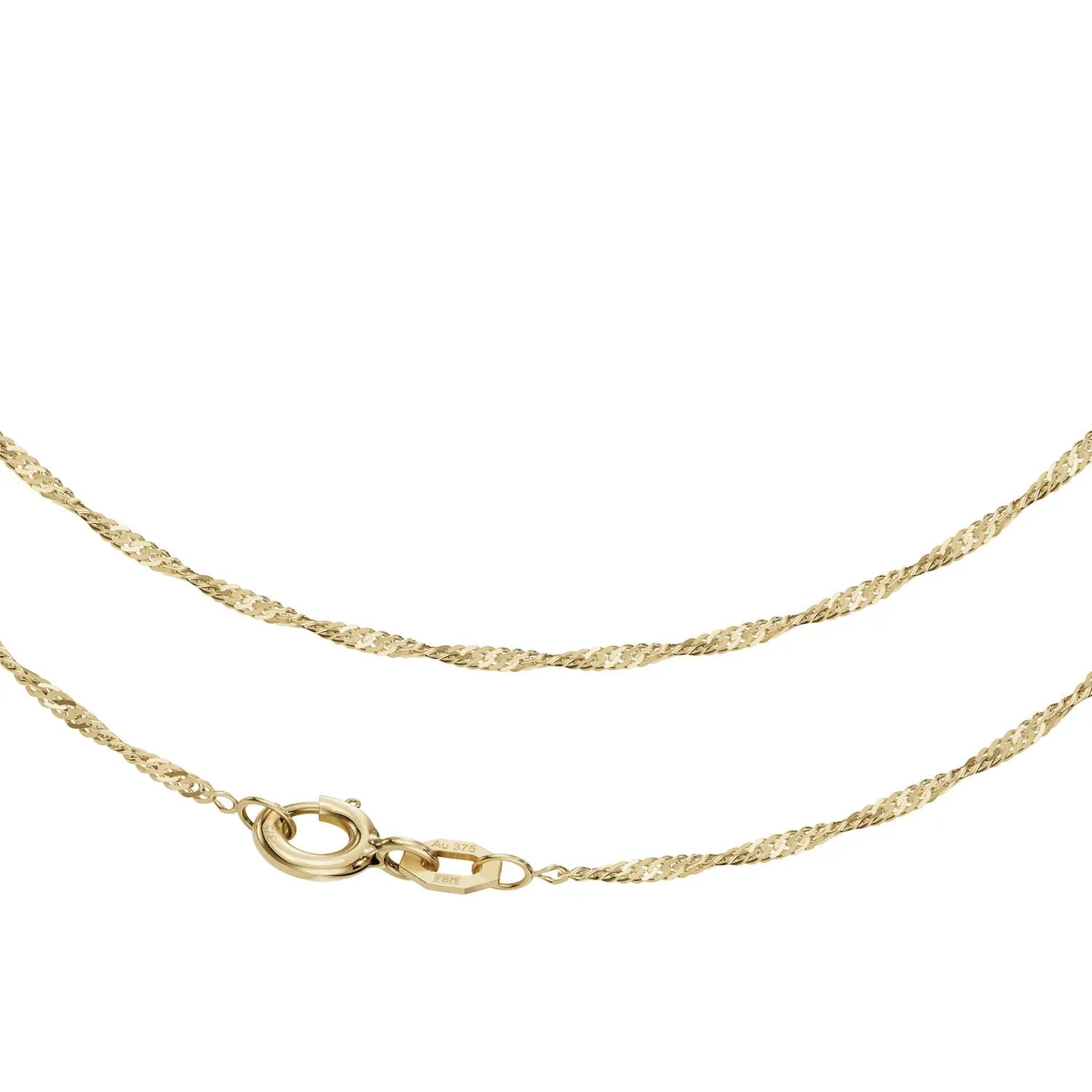 Singapurkette 1,4 mm 375er Gold 18398966