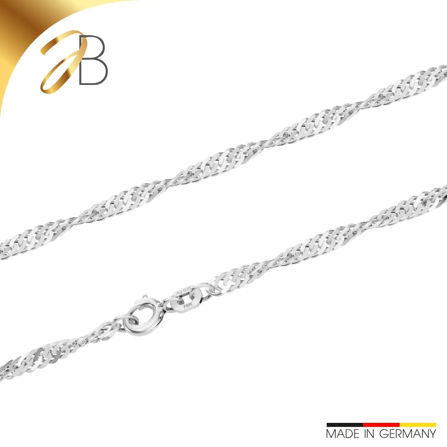 Singapurkette 2,4 MM 925er Silber 18411660