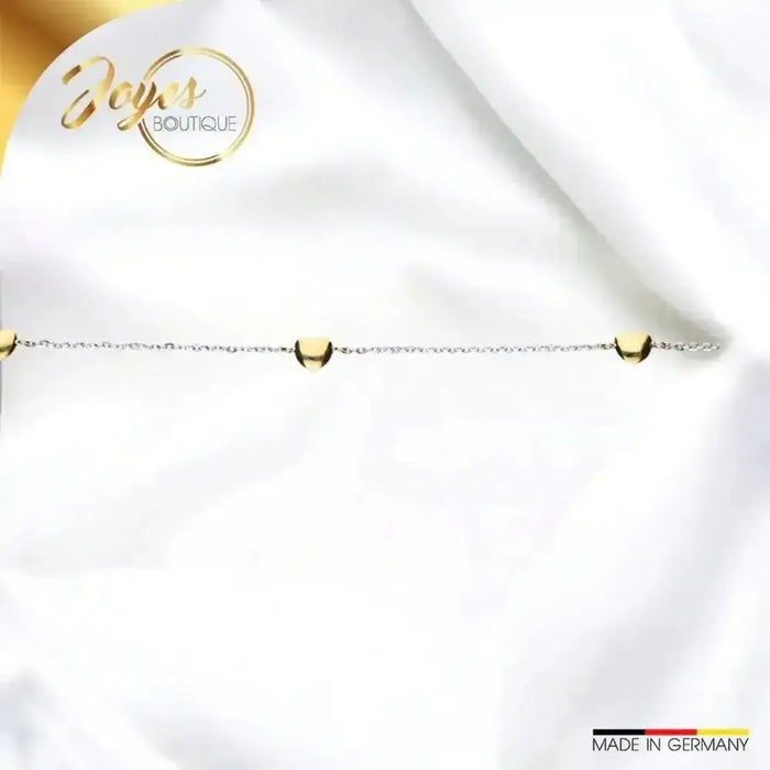 Damen Goldarmband Ankerkette Diamantiert Bicolor 585 14 Kt kaufen - Joyes Boutique